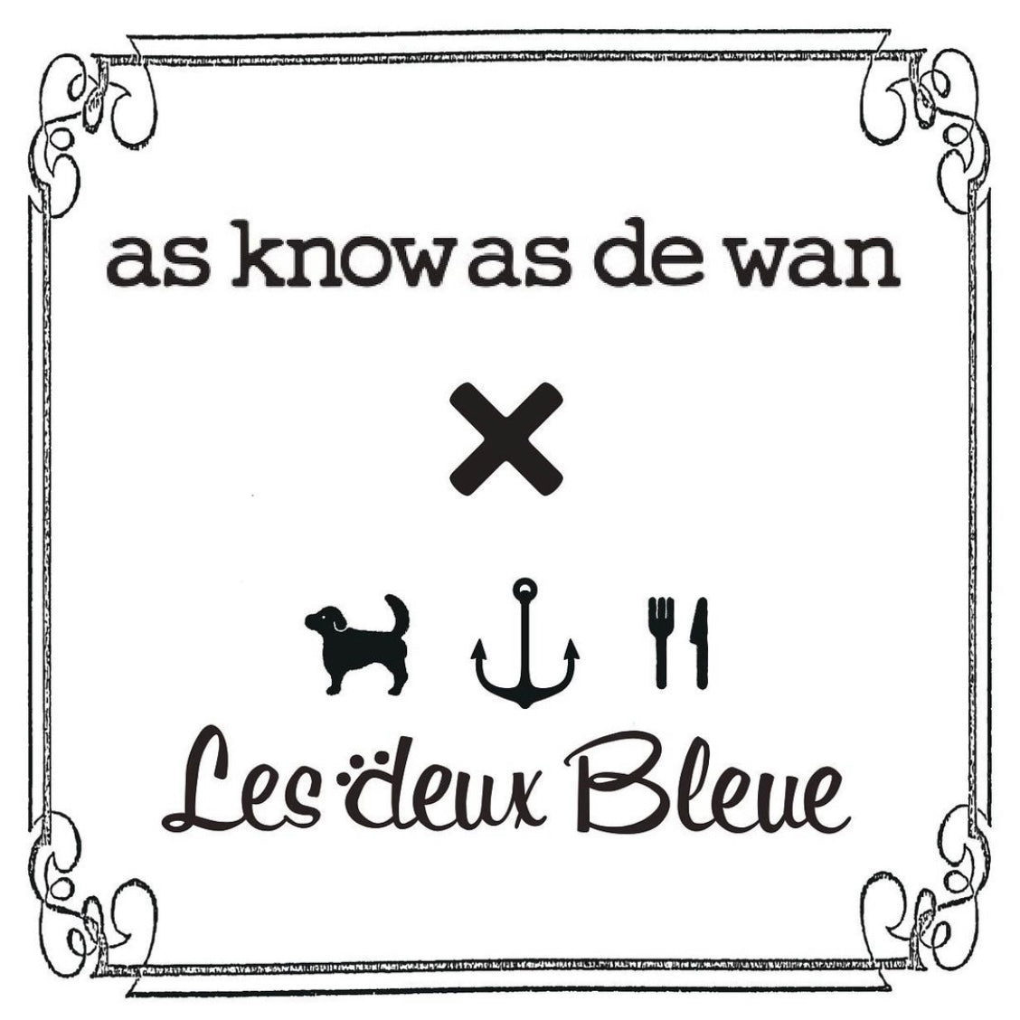 as know as de wan × Les deux Bleue コラボ商品 – LES DEUX BLEUE